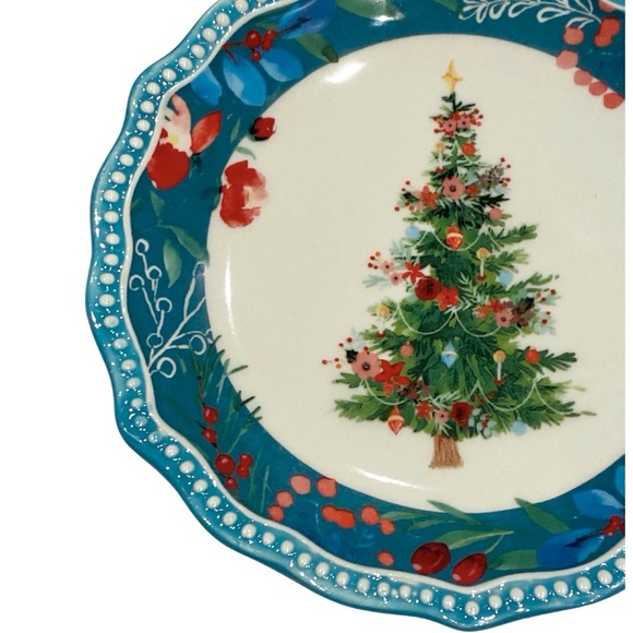 NWT 3 Pioneer Woman Wishful Winter Tree Appetizer Plates - Picture 9 of 9
